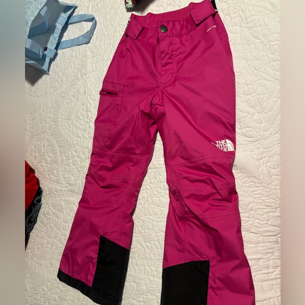 Girls north face ski pants size 6